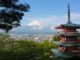 View of a city in Japan.