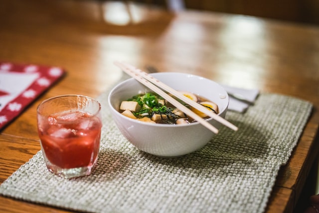 A bowl of miso soup, one of the most popular foods you have to try in Japan